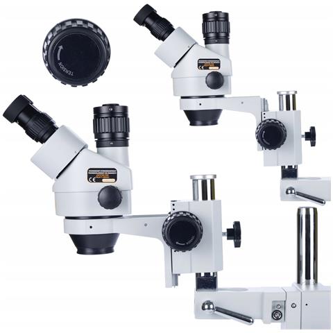 Mikroscopio Stereoscopico Trinoculare Jupiter Pro Msjp-t-sdms1 - Set Con Display 8"" E Supporto | Alta Qualità Ottica, Versatilità, Precisione - Foto 8