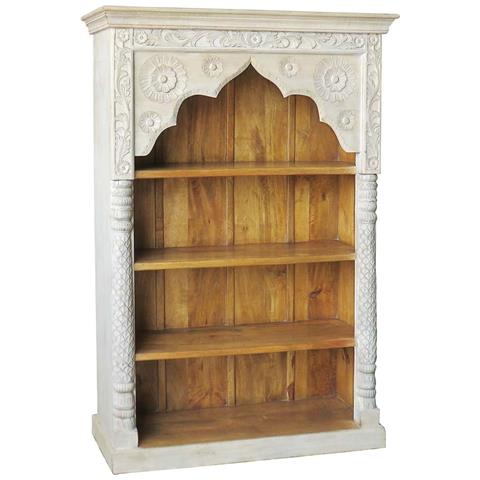 Scaffale In Legno Bianco 120x41x181h - Foto 1