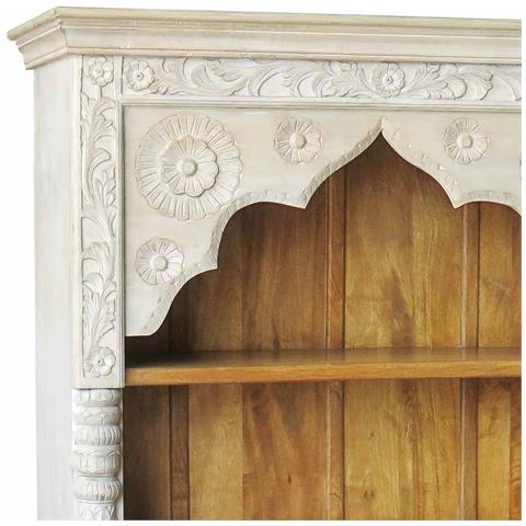 Scaffale In Legno Bianco 120x41x181h - Foto 2