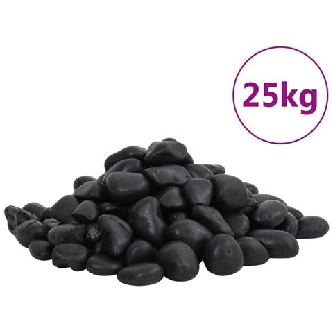 Ciottoli Levigati 25 kg Neri 2-5 cm - Foto 1