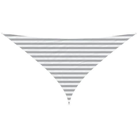 Vela da ombra solare Grigio chiaro e bianco 3 x 3 x 4,24 m - Foto 1