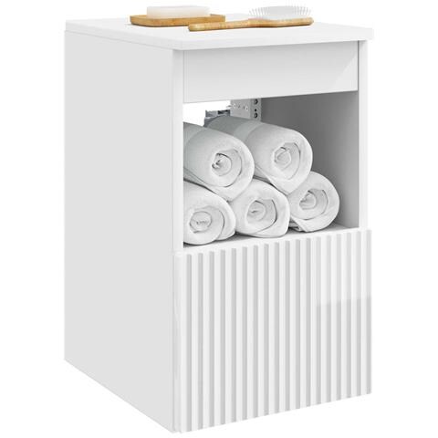 Mobile da Bagno Bianco Lucido 30 x 44,5 x 50 cm - Foto 2