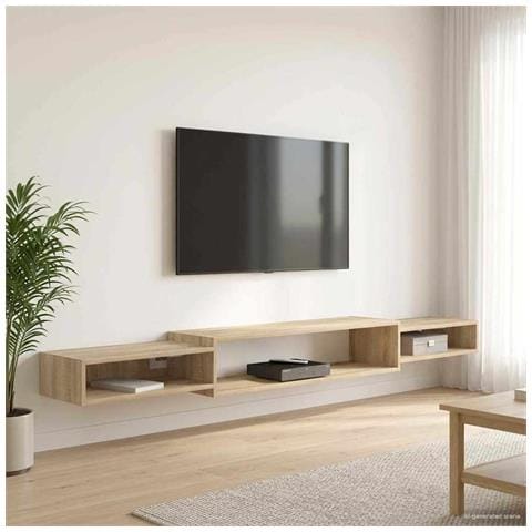 Mobile TV da Parete A parete Rovere Sonoma 220 x 28 x 21 cm - Foto 2