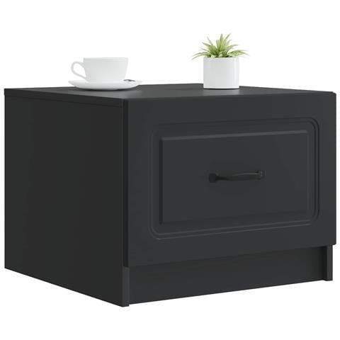 Tavolino da salotto Nero 49 x 50 x 37 cm Legno ingegnerizzato - Foto 2