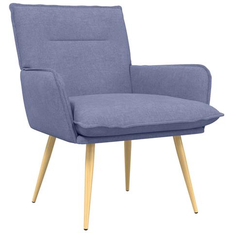 Poltrona Blu jeans Tessuto - Foto 1