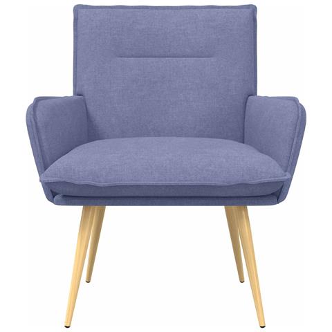 Poltrona Blu jeans Tessuto - Foto 2