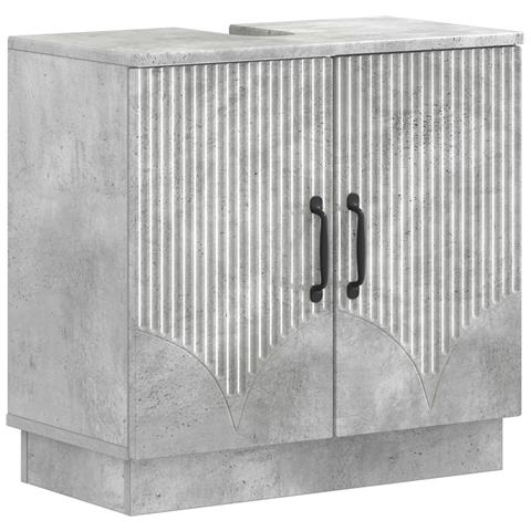 Armadio per Lavabo da Bagno HOORN Grigio Cemento - Foto 1