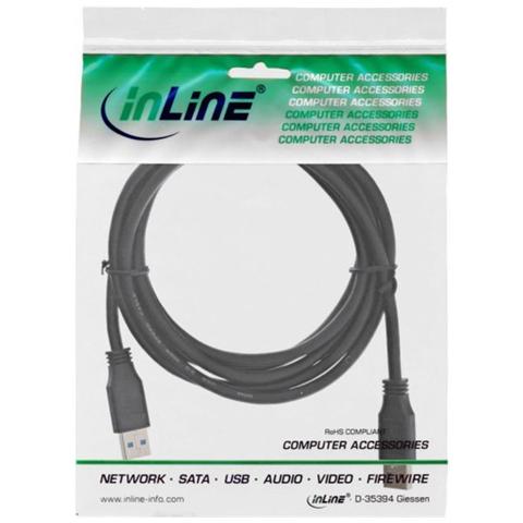 2.0m USB 3.0 2m USB A USB A Nero cavo USB - Foto 2