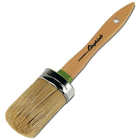 Ovalino Pura Setola Bionda Manico In Legno Mm. 2 - Foto 3