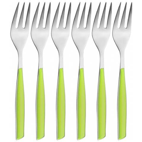 Servizio Posate 6 Pz. Forchetta Dolce ""glamour"" Verde. m - Foto 2