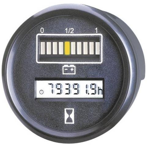 Controller Della Batteria E Del Tempo 830 12v 0 - 99999.9 H Dim. Installazione Ø 52 Mm - Foto 1