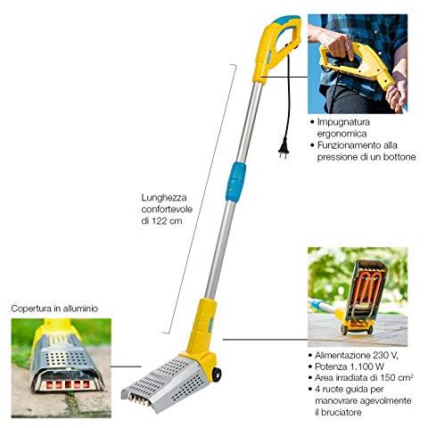 Gloria Thermoflamm Bruciatore Elettrico un Fiamma bio Fix, Giallo, Blu - Foto 2