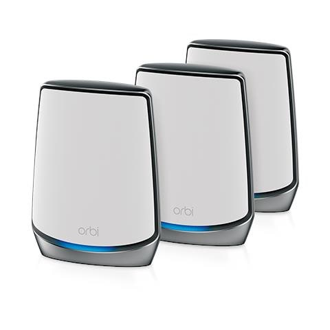 Orbi RBK853 Unità Wi-Fi 6 Mesh, Pacchetto da 3, Copertura fino a 690 m² e più di 60 Dispositivi, Velocità AX6000 Triband - Foto 1