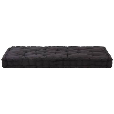 Cuscino Per Pallet E Pavimento In Cotone 120x80x10 Cm Nero - Foto 7