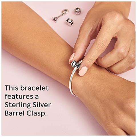 Accurist Bello Bracciale IN Argento 925er Argento 21,5 CM Bracciale 