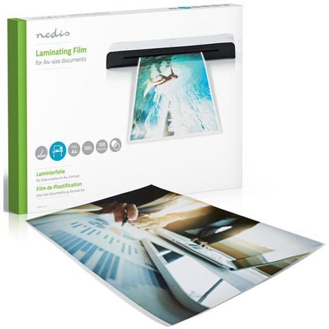 Pellicola Per Plastificatrice A Caldo A4 230 Mm/min 100 Fogli - Foto 6