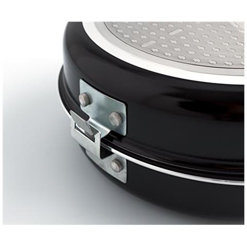 Gastro - padella Doppia, 20 cm, Alluminio Stampato, Colore: Nero - Foto 3