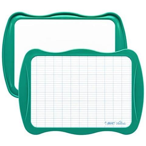 Velleda - Double-sided Bordo Di Scuola (21 X 31 Cm) Secco Cancellare Con Un Secco Cancellare Feltro E Blu Cancellazione - Verde Insieme Di 1 - Foto 4
