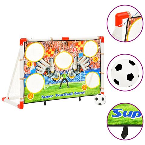 Set Porta Da Calcio Per Bambini Con Pannello 120x51x77,5 Cm - Foto 1
