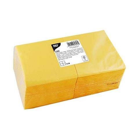 82896 tovagliolo di carta Carta velina Giallo 250 pz - Foto 1