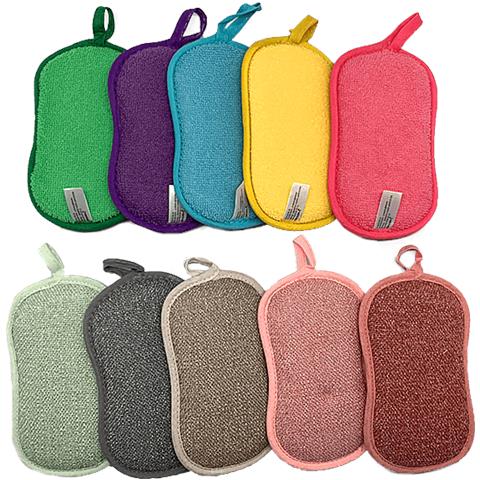 Lotto Di 10 Spugne Clever - - Multicolore - Spugne Bifacciali - Tutte Le Superfici / Lavabili In Lavatrice - Foto 1