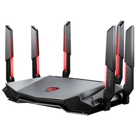 Radix Axe6600 Wifi 6e Tri-band Router Wireless Gigabit Ethernet Dual-band (2.4 Ghz / 5 Ghz) Nero, Rosso - Foto 5