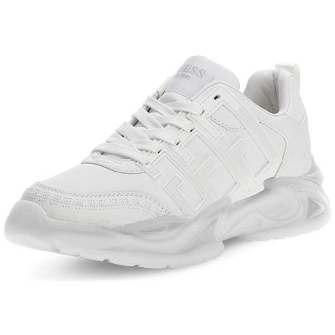 Fm8latele12 Sneakers Scarpe Uomo Casual Bianco Pelle Bianco 44 - Foto 1
