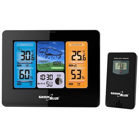 Stazione Meteorologica Multifunzione Gb215 Bianco Nero Grigio - Foto 1