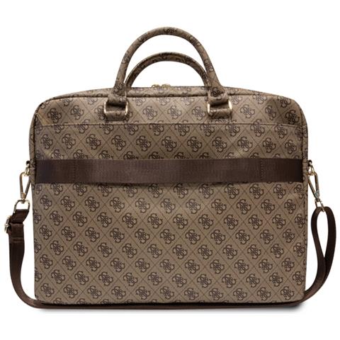 Borsa Porta Pc Per Computer Portatile 16'' Stripe 4g, Marrone - Foto 3