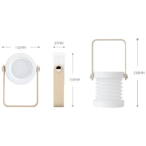 Luce Notturna Lanterna Regolabile Modello Zen, Oro - Foto 9