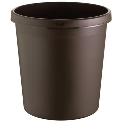 H61058 18l Rotondo Plastica Marrone Cestino - Foto 1