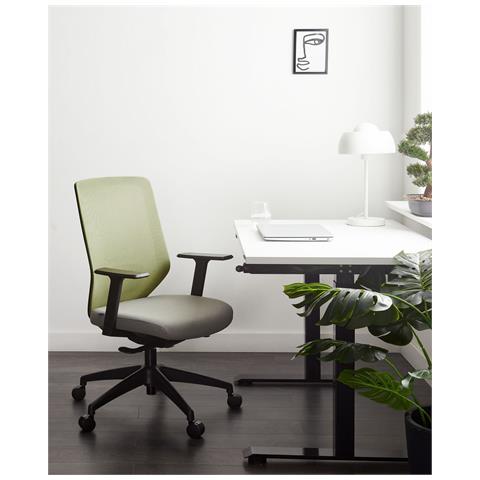 Sedia Da Ufficio Virtuoso Verde Chiaro - Foto 1