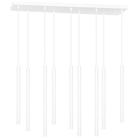 Lampada A Sospensione Selter - Bianco - Acciaio Verniciato A Polvere - 92x120x22 Cm - Foto 1