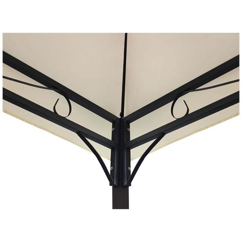 Gazebo Da Giardino Con Struttura In Acciaio E Telo In Poliestere 3x4 Mt Decor - Foto 2