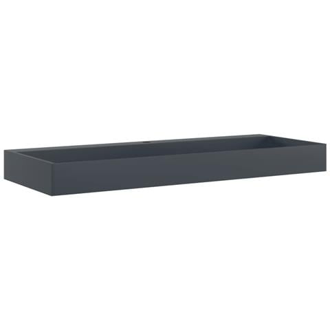 Lavandino 120x46x11 Cm Blocco In Marmo /minerale Antracite - Foto 2
