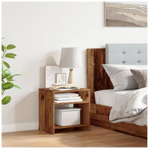 Comodino Legno Vecchio 40x30x40 Cm In Truciolato - Foto 3