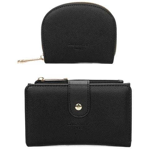 Portafoglio Da Donna E Custodia Per Carte Di Credito In Regalo, Nero - Foto 1