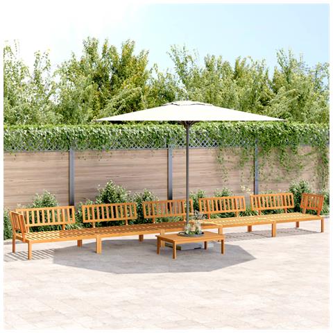 Set Divano Pallet Da Giardino 6 Pz In Legno Massello Di Acacia - Foto 1