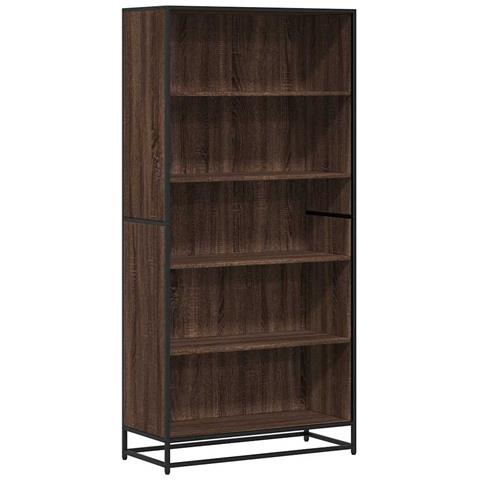 Libreria Rovere Marrone 80,5x35x170,5 Cm In Truciolato - Foto 2
