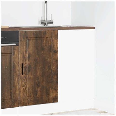 Base Da Cucina Porto Rovere Fumo In Legno Multistrato - Foto 3