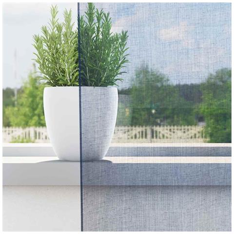 Tende In Voile Con Occhielli 2 Pz Blu Reale - Foto 3