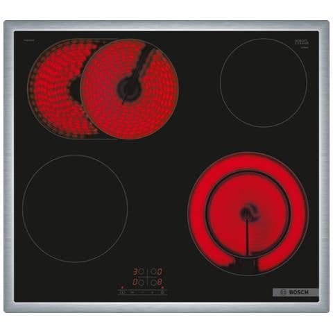 Piano Cottura PKN645BA2E Elettrico 4 Zone Cottura da 60 cm Vetroceramica Nero /Inox - Foto 1