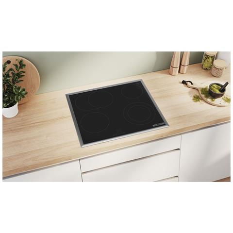 Piano Cottura PKN645BA2E Elettrico 4 Zone Cottura da 60 cm Vetroceramica Nero /Inox - Foto 2
