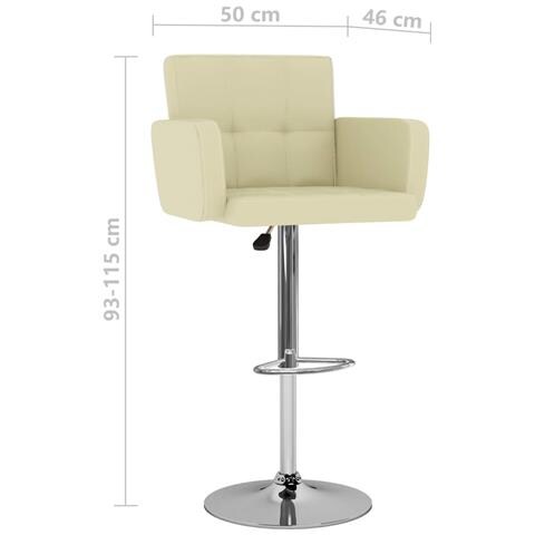 Lusso Casadino - Sgabelli Da Bar 2 Pz Crema In Similpelle - Foto 8