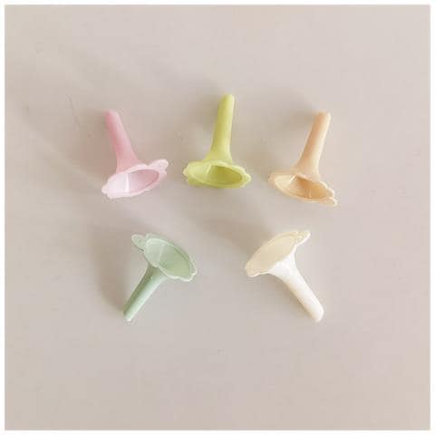 Set Da 10 Mini Imbuti - Piccoli Imbuti In Plastica Per Oli Essenziali, Profumi E Liquidi Green - Foto 2