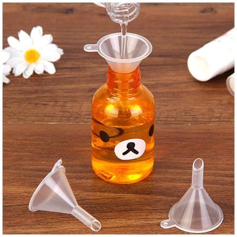 Set Da 10 Mini Imbuti - Piccoli Imbuti In Plastica Per Oli Essenziali, Profumi E Liquidi Green - Foto 3