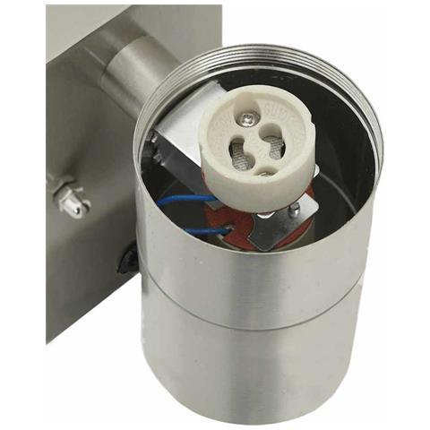 Lampade da Parete da Esterno con Sensore 2 pcs Argento Acciaio Inossidabile IP44 - Foto 9