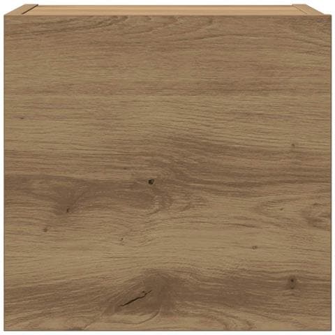 Mobili TV a Parete 5 pz Rovere Artigianale in Legno Multistrato - Foto 9