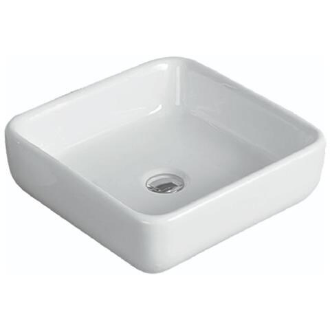 Lavabo D'appoggio 40x40 Cm Mod La66 Bianco - Foto 2