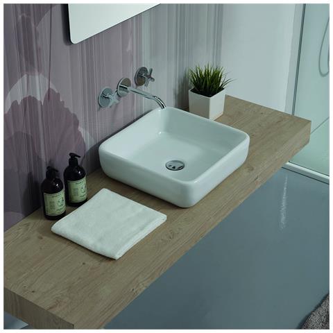Lavabo D'appoggio 40x40 Cm Mod La66 Bianco - Foto 1